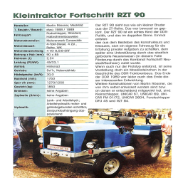 DDR-Traktoren und Landmaschinen - 1945-1990