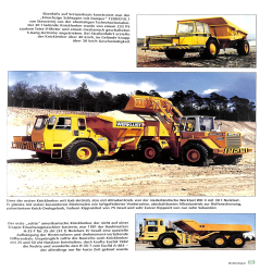 Muldenkipper, Geschichte Technik Einsatze