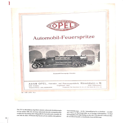 Deutsche Feuerwehr Fahrzeuge in Historischen Prospekten