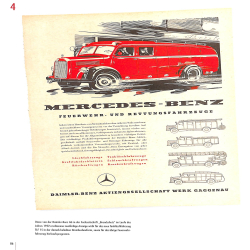 Deutsche Feuerwehr Fahrzeuge in Historischen Prospekten