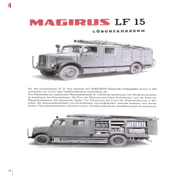 Deutsche Feuerwehr Fahrzeuge in Historischen Prospekten