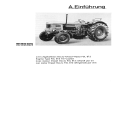 Werkstatthandbuch für Deutz-Dieselschlepper D8005, werkplaats handboek 
