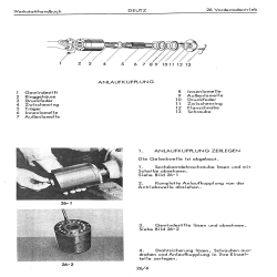 Werkstatthandbuch Getriebe Deutz D2506-D5506-D5206,D6206, werkplaats handboek