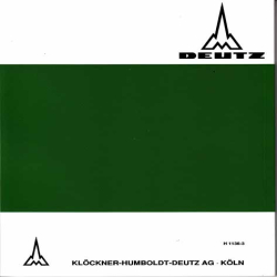 Bedienungsanleitung Deutz-Dieselschlepper D4005, gebruiksaanwijzing