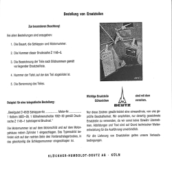 Ersatzteilliste Deutz-Dieselschlepper D4505, onderdelen lijst