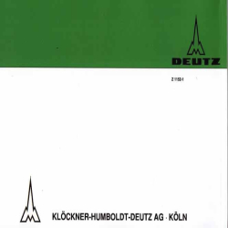 D57 - Ersatzteilliste Deutz-Dieselschlepper D6005