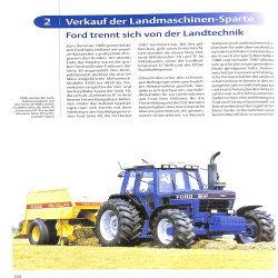 Ford Traktoren Serie 10 bis New Holland 1981-1995