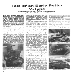 Stationary Engine Magazine on Petter M type