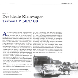 Autos, die noch Typen waren. Trabant alle Modelle