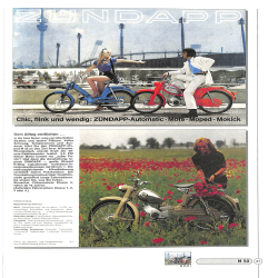 Zündapp Prospekte Moped, Mokick, Kleinkraftrad & Leichtkraftrad 1953-84