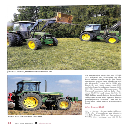 John Deere Traktoren im Einsatz