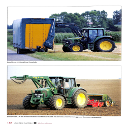 John Deere Traktoren im Einsatz