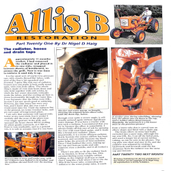 Tractor & Machinery - Allis B Restoration