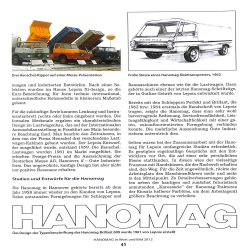 HANOMAG in Wort und Bild: Das Jahrbuch 2012