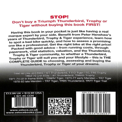 Triumph Thunderbird, Trophy & Tiger 650cc & 750cc models: 1950-1983