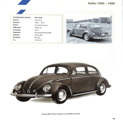 VW  Geschichte - Modelle - Technik
