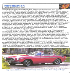 Volvo P1800/1800S, E & ES 1961 to 1973