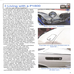 Volvo P1800/1800S, E & ES 1961 to 1973