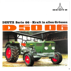 Deutz - Prospekte der 06er Baureihe