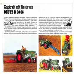 Deutz - Prospekte der 06er Baureihe