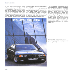 BMW Classic 5 Series 1972 to 2003