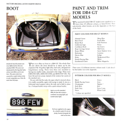 Factory-Original Aston Martin DB4/5/6