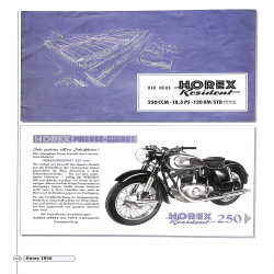 Horex Prospekte 1921-60