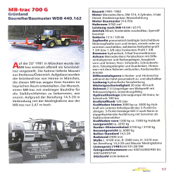 Das MB-trac Typenbuch