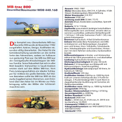 Das MB-trac Typenbuch