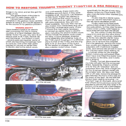 How to Restore Triumph Trident T150/T160 & BSA Rocket III